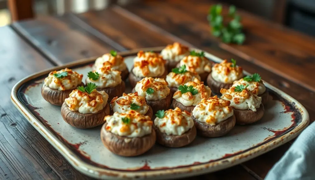 Crab Stuffed Mushrooms

