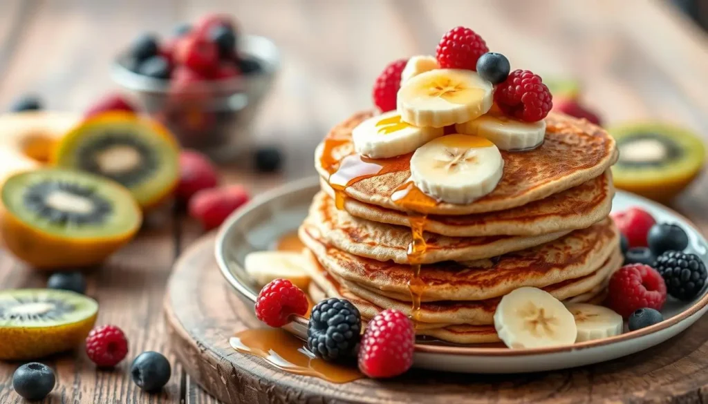 Whole Grain Banana Pancakes