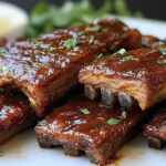 Slow Cooker Barbequed Beef Ribs