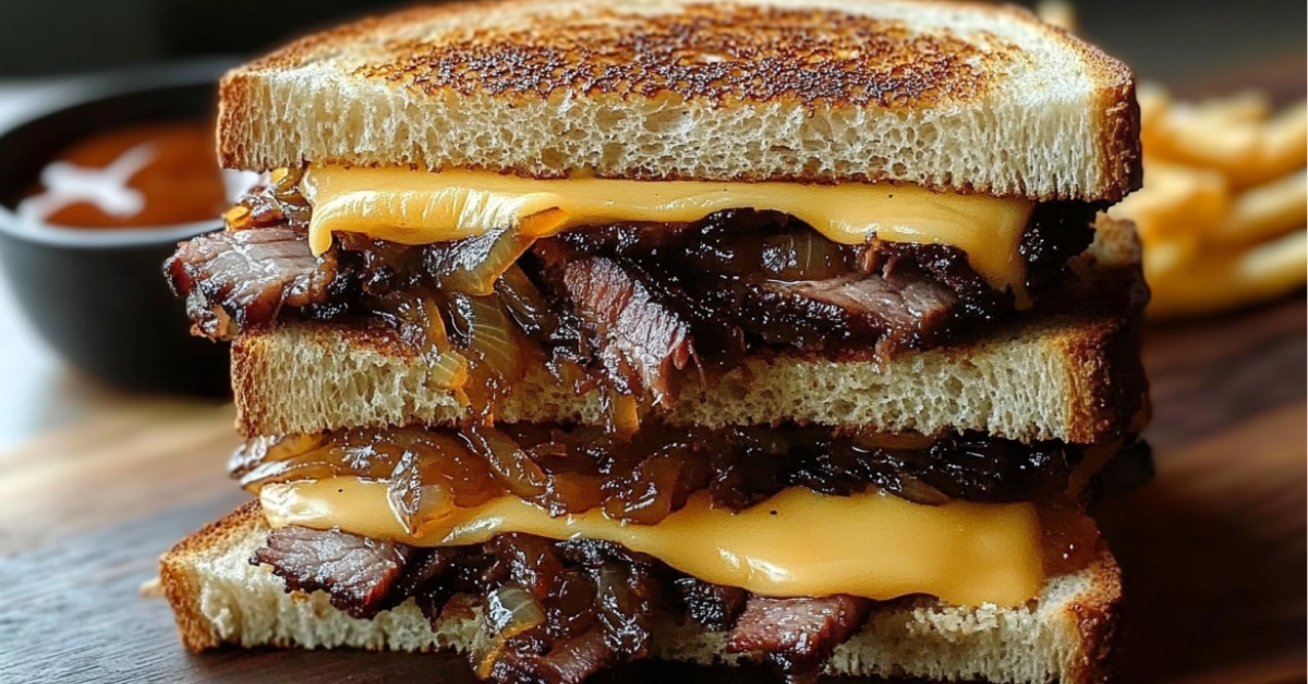 Smoked Brisket Grilled Cheese Sandwich