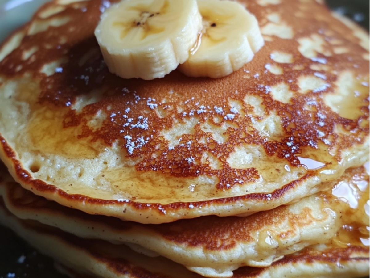 Whole Grain Banana Pancakes