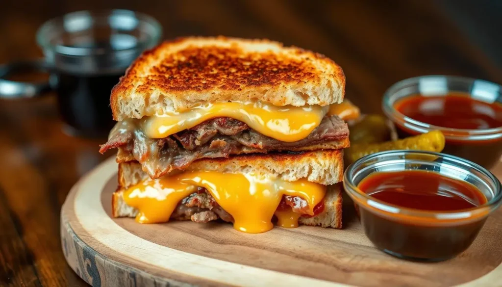 Smoked Brisket Grilled Cheese Sandwich