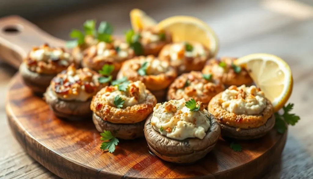 Crab Stuffed Mushrooms

