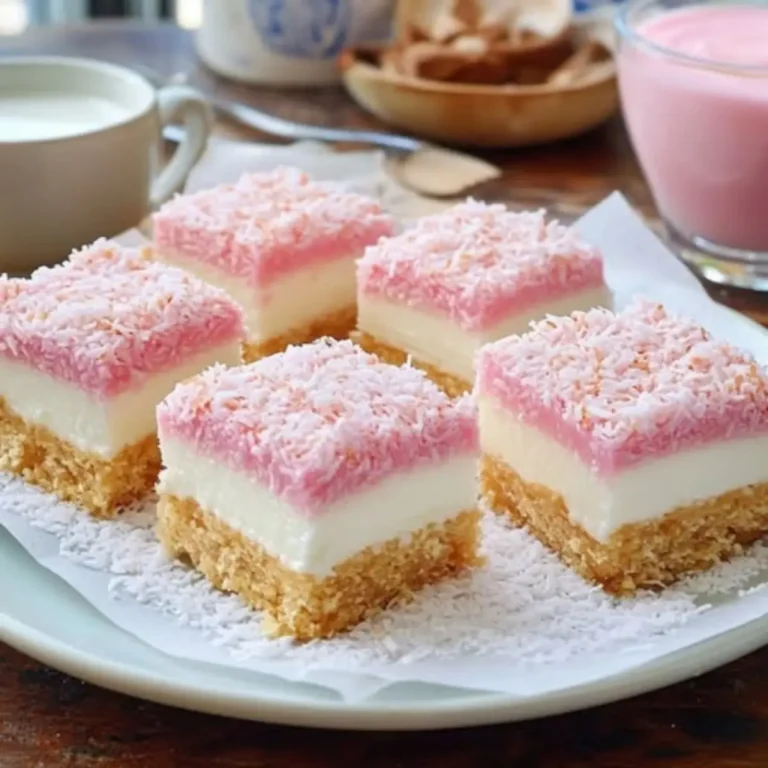 Coconut Ice Slice