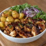 BBQ CHICKEN & ROASTED SWEET POTATO BOWLS