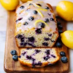 Blueberry Lemon Bread with Lemon Glaze