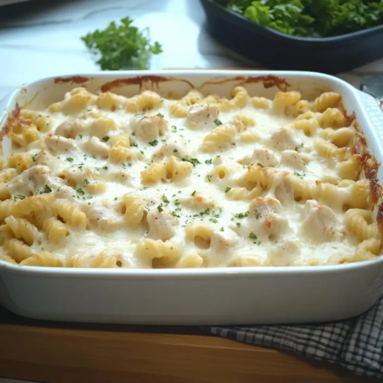 Chicken Alfredo Bake