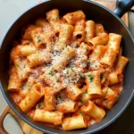 Creamy Tomato Rigatoni Pasta