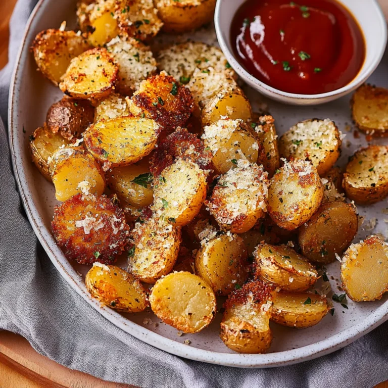 Crispy Garlic Parmesan Potato