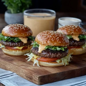 SMASH BURGERS WITH SECRET SAUCE