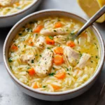 LEMON CHICKEN ORZO SOUP
