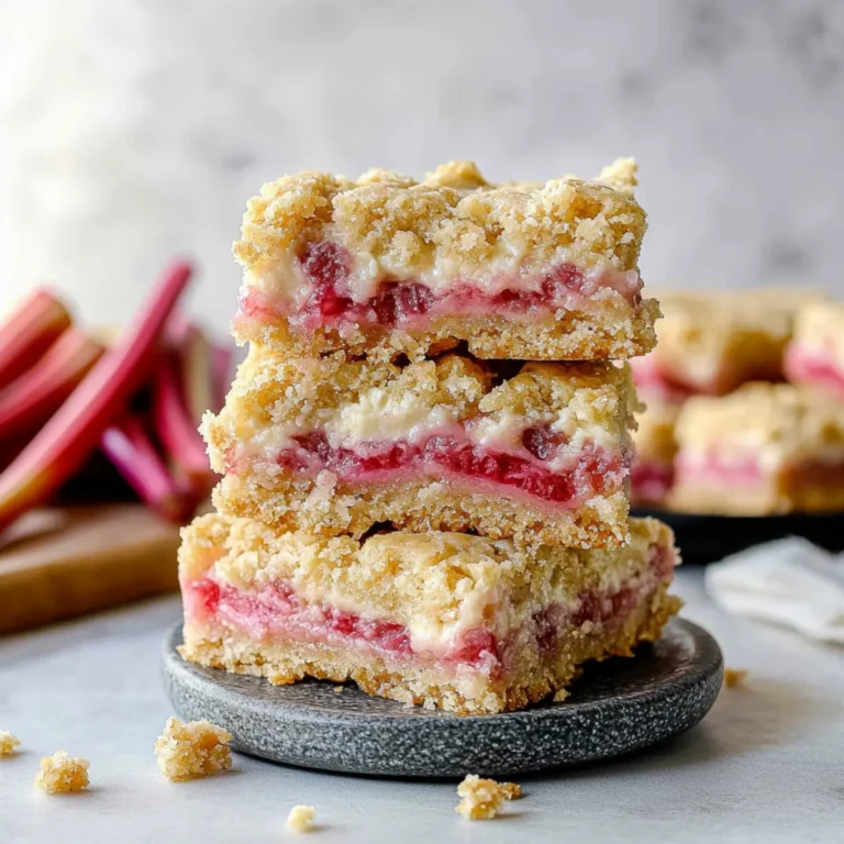 Rhubarb Cream Cheese Bars