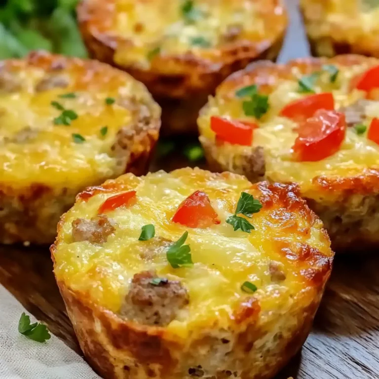 Sausage Egg and Cheese Cups