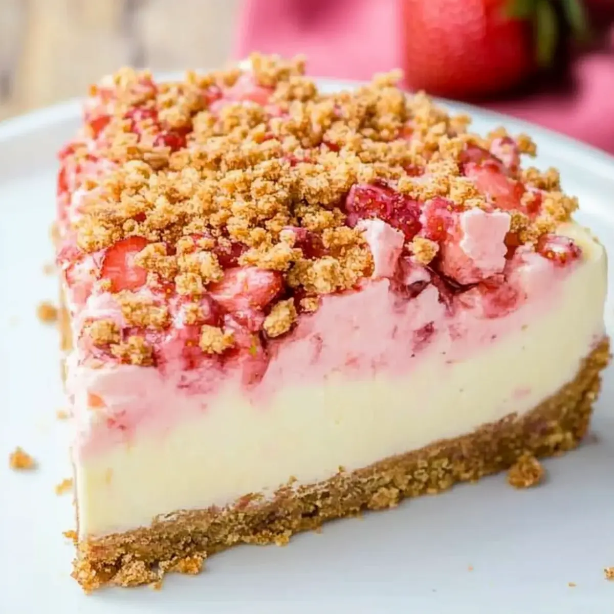 Strawberry Crunch Cheesecake