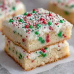CHRISTMAS SUGAR COOKIE BARS
