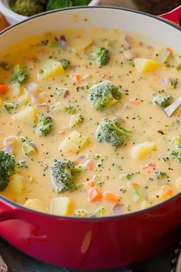 Cheddar Broccoli Potato Soup