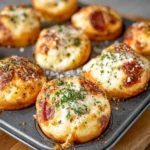 Muffin Tin Pizza Bombs