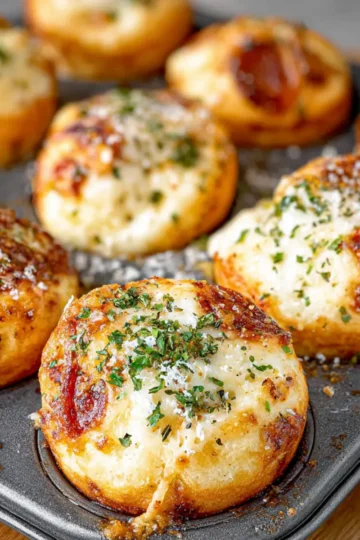 Muffin Tin Pizza Bombs