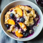Peach and Blueberry Cobbler