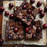 Roasted Cherry Brownies