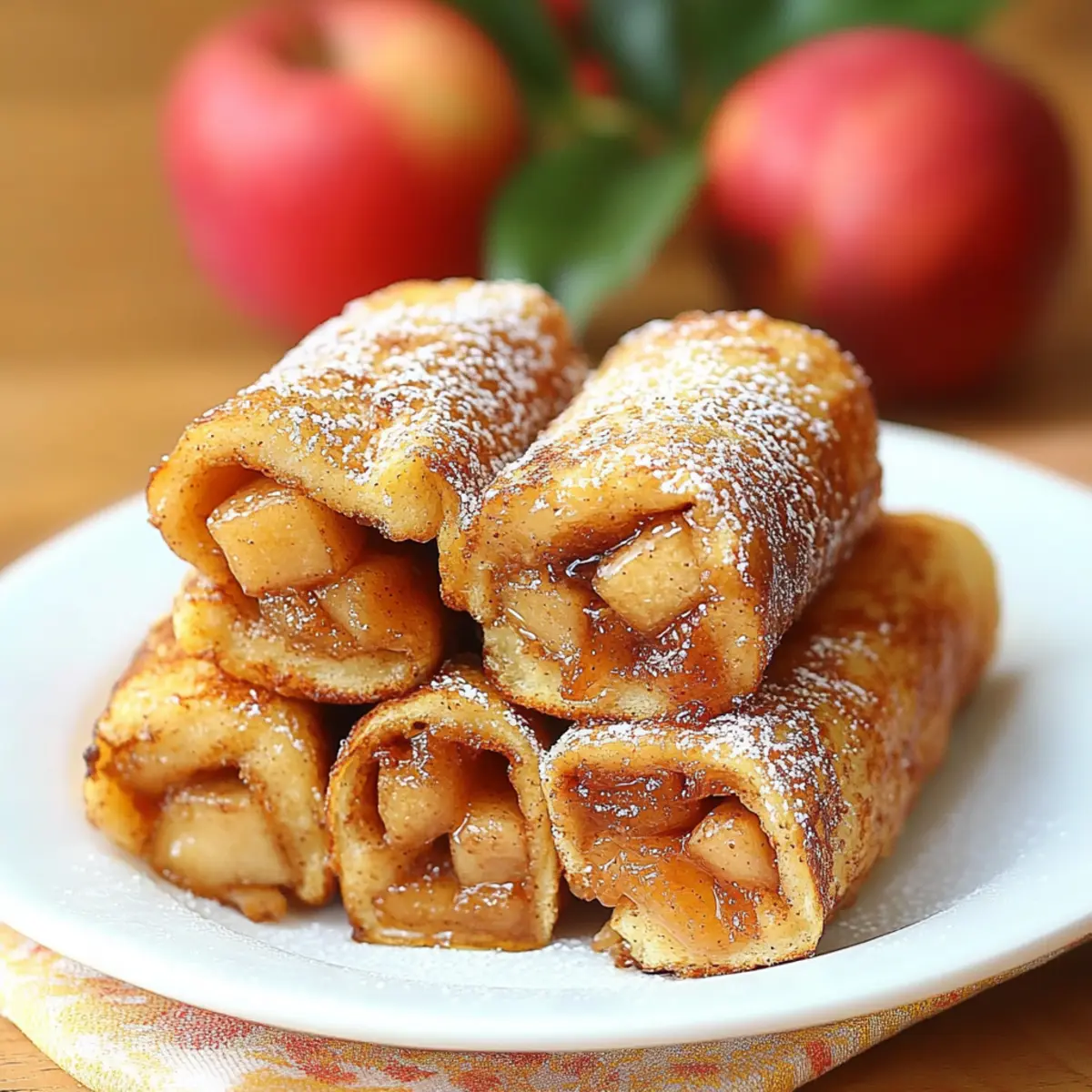 Apple Pie French Toast Roll Ups