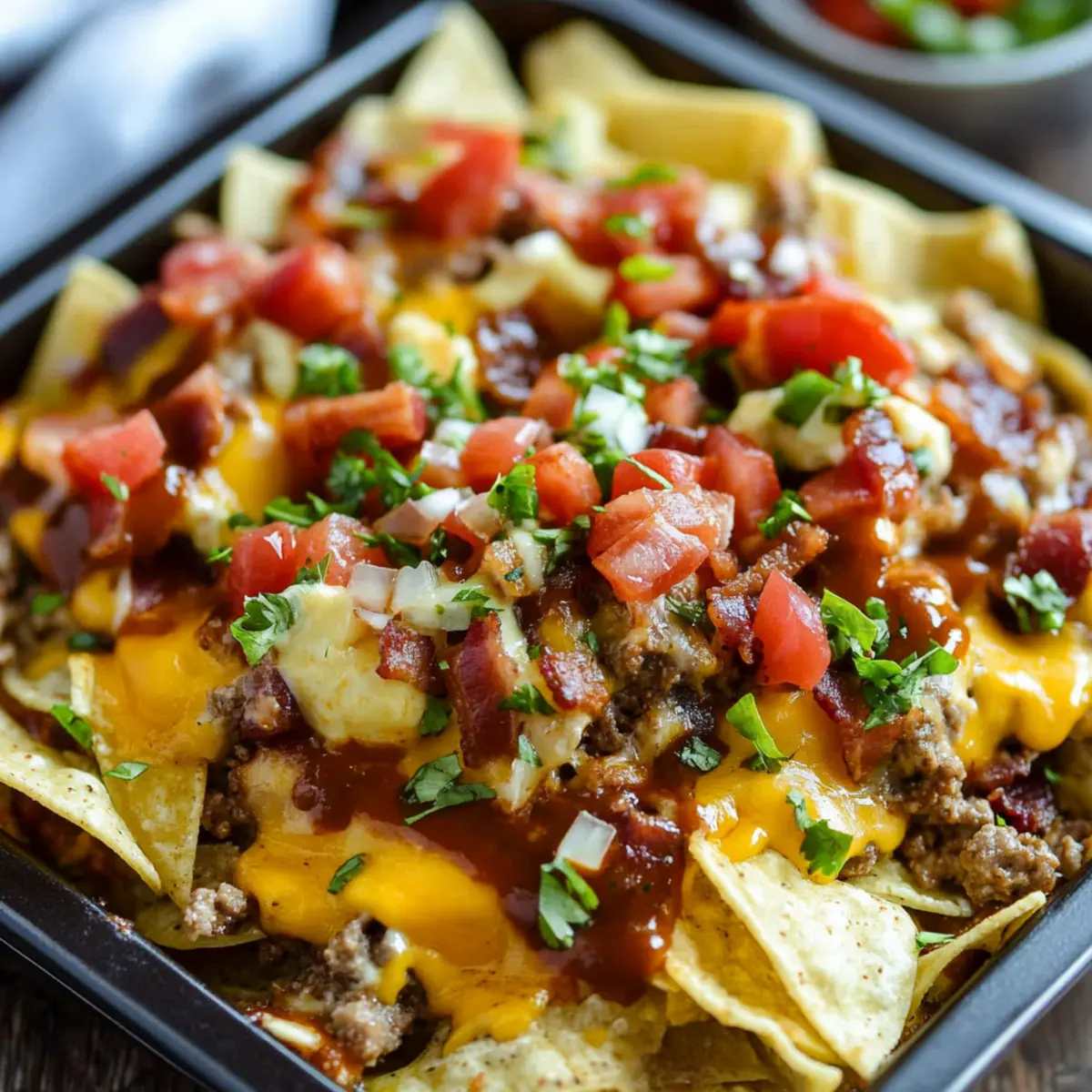 BBQ Bacon Cheeseburger Nachos