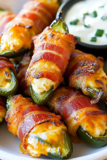 Bacon Wrapped Jalapeno Poppers