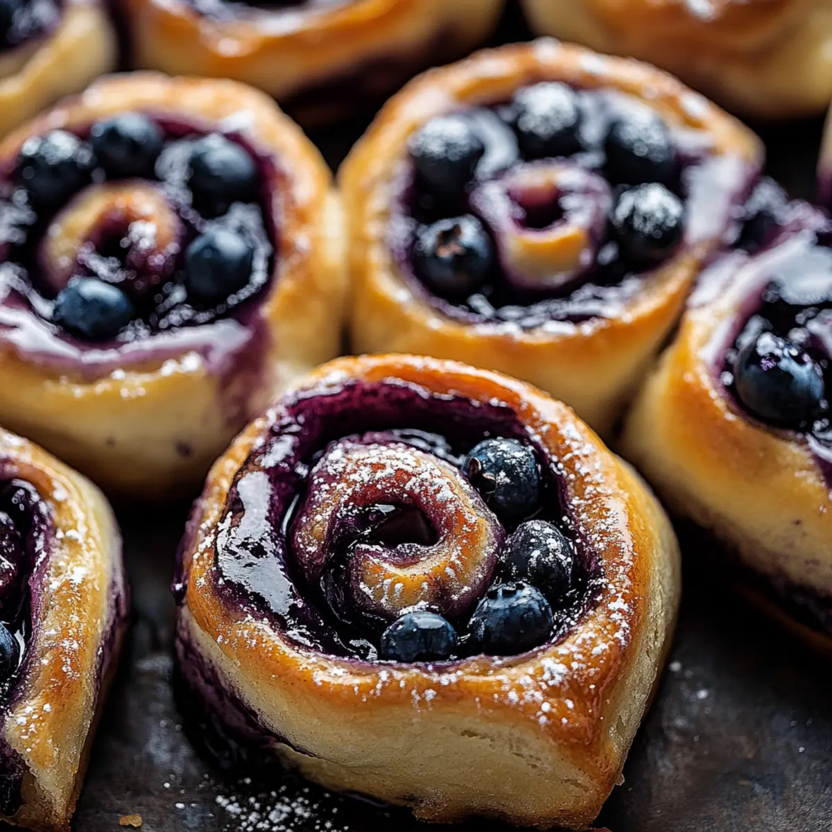 Blueberry Cinnamon Rolls