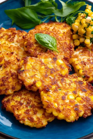 Cheesy Corn Fritters
