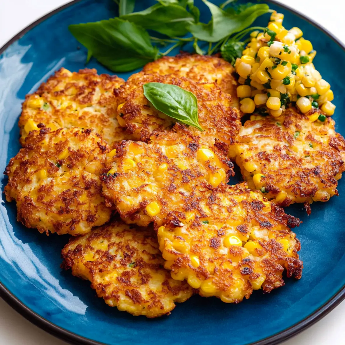 Cheesy Corn Fritters