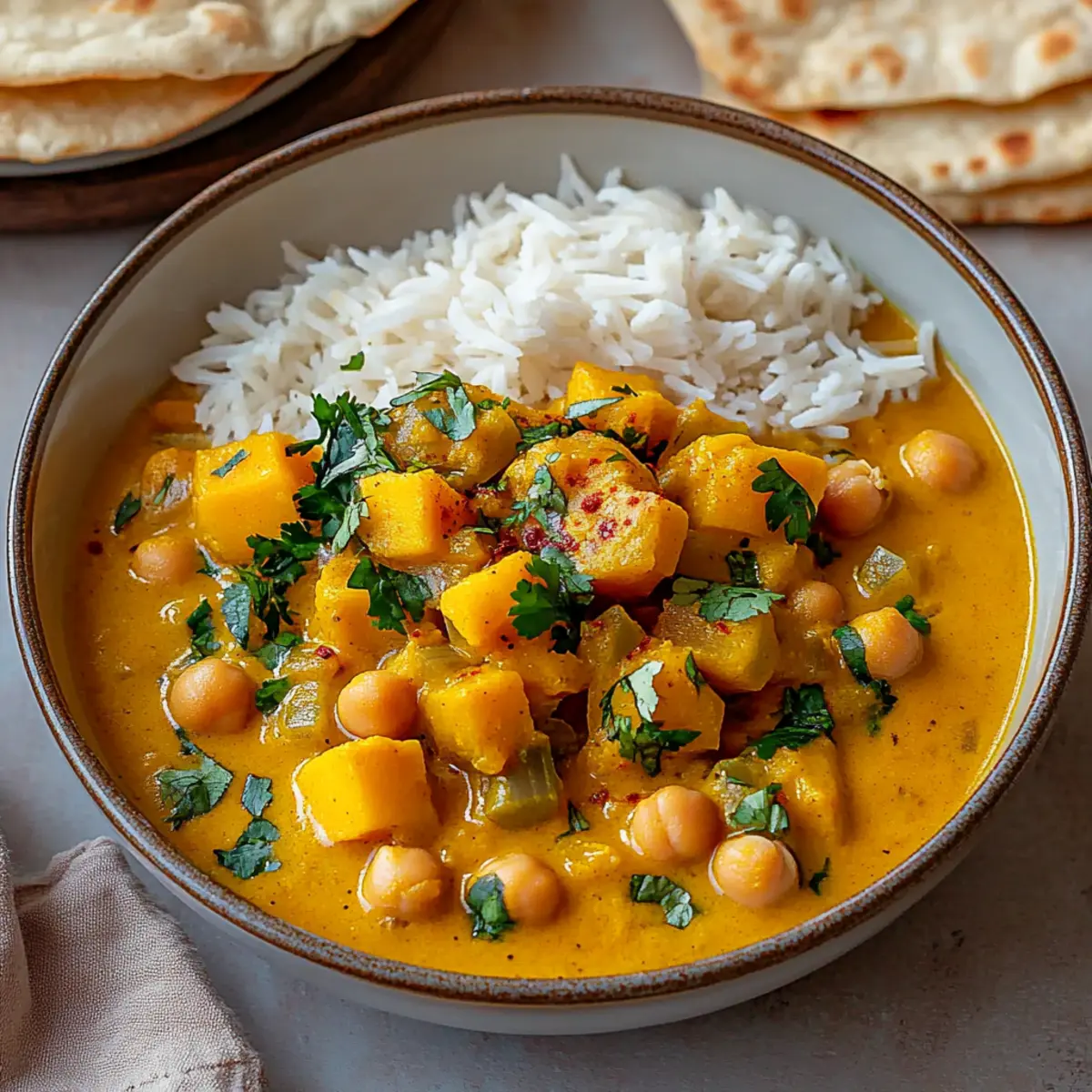 Cozy Pumpkin Curry with Chickpeas: A Fall Favorite