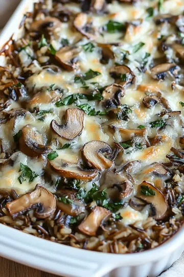Cozy Wild Rice and Mushroom Casserole for Fall Meals