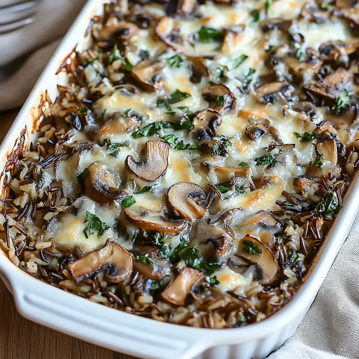 Cozy Wild Rice and Mushroom Casserole for Fall Meals