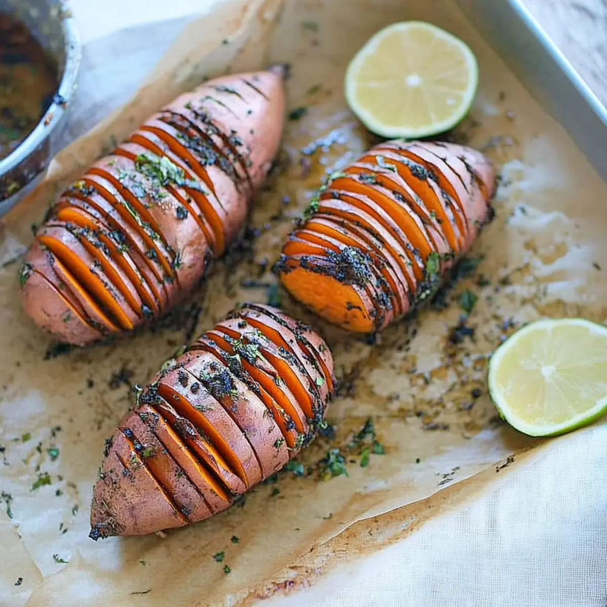 Hasselback Sweet Potatoes