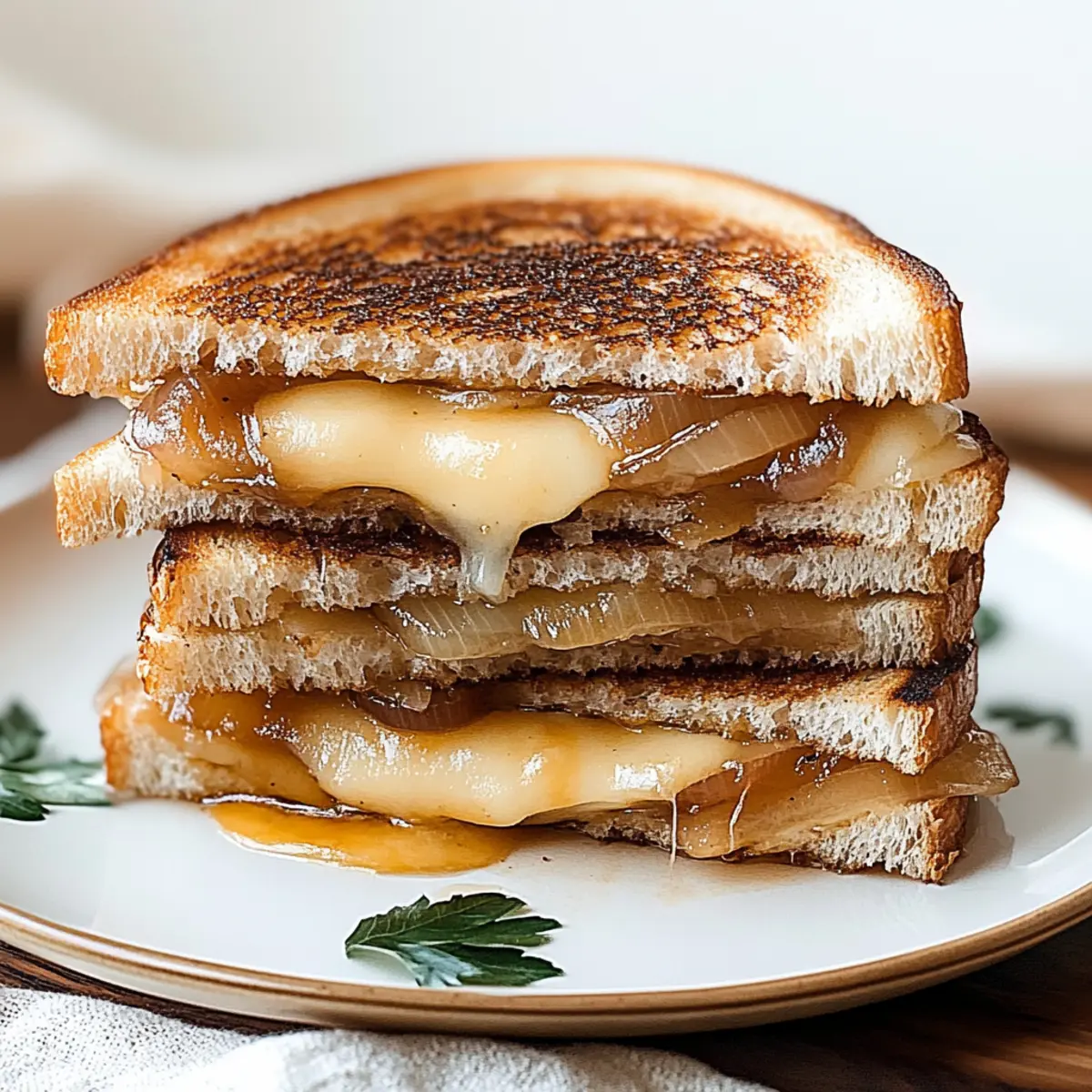 Irresistible Caramelized Onion and Apple Grilled Cheese