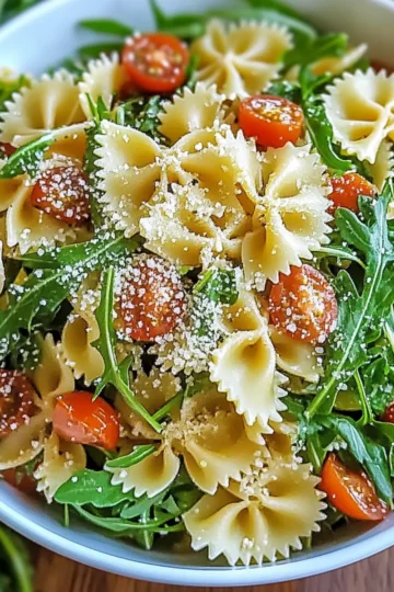 Lemon Arugula Pasta Salad