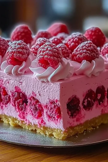 Pink Velvet Raspberry Cheesecake