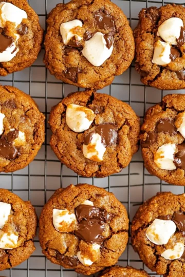 Pumpkin S’mores Cookies
