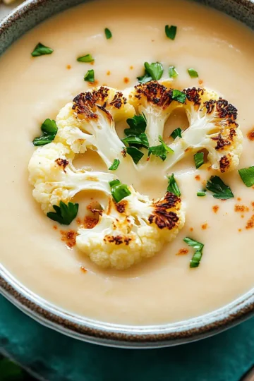 Roasted Cauliflower Soup