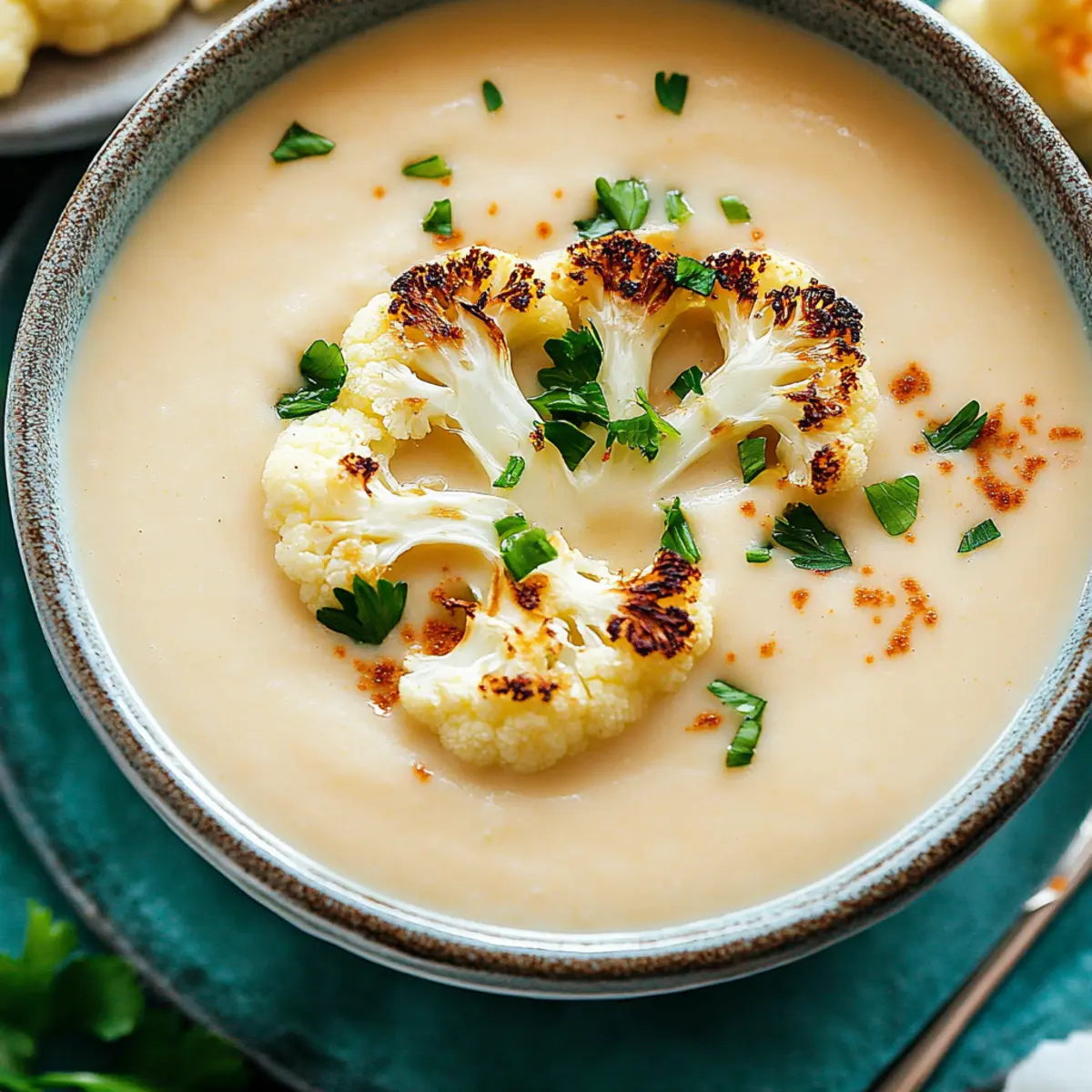 Roasted Cauliflower Soup