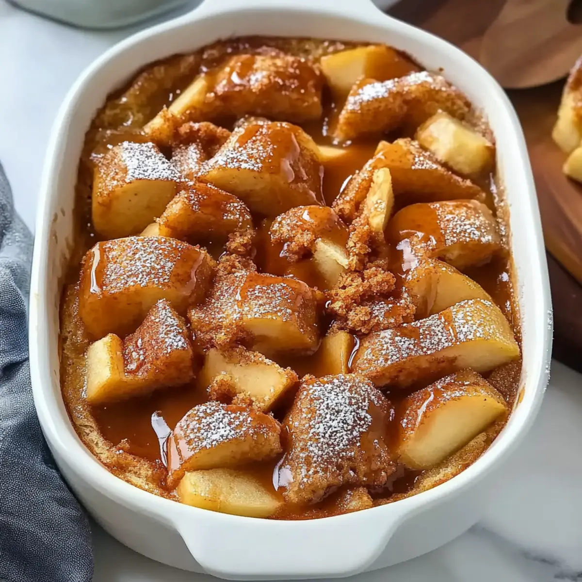 caramel apple french toast casserole