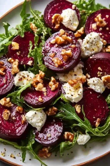 roasted beet arugula salad recipe