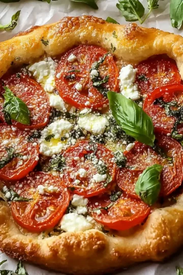 tomato basil galette goat cheese