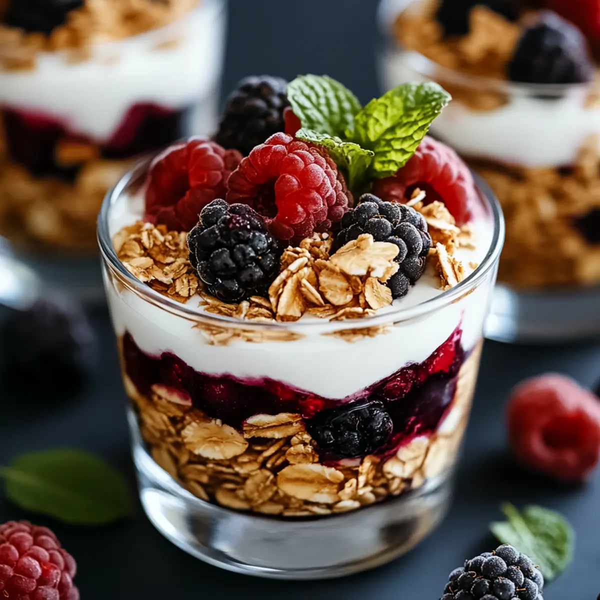 Greek Yogurt Berry Parfaits