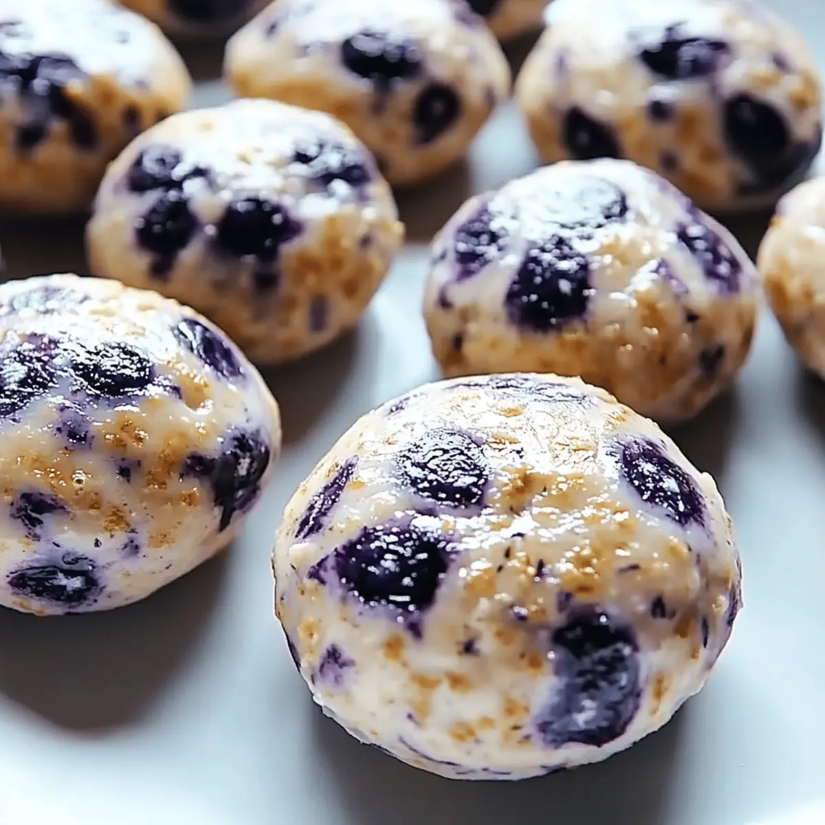 Blueberry Cheesecake Protein Bites