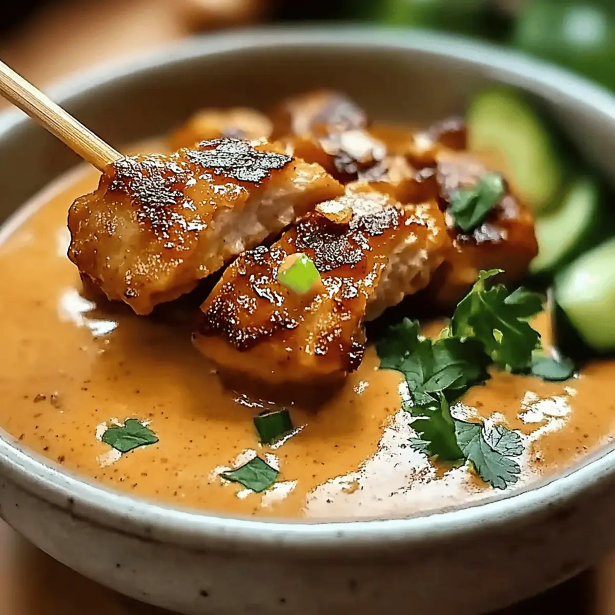 Thai Chicken Satay with Peanut Sauce