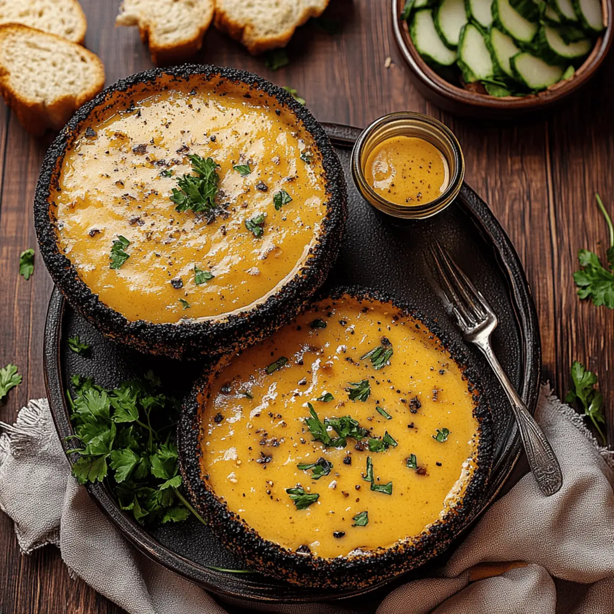 Hearty Cheddar Garlic Herb Potato Soup