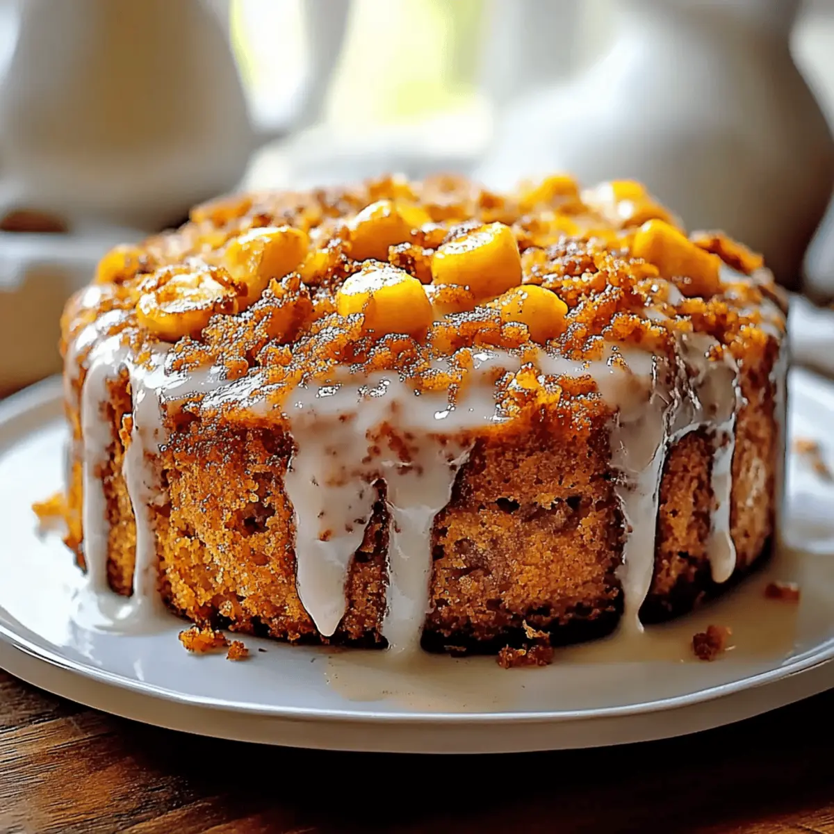 Autumn Pumpkin Honey Bun Cake