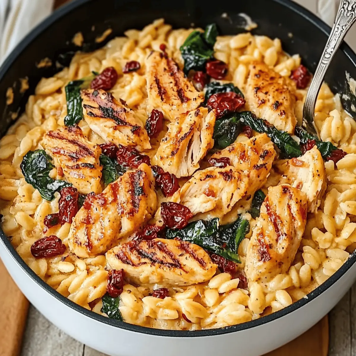 Creamy Sun-Dried Tomato Chicken Orzo