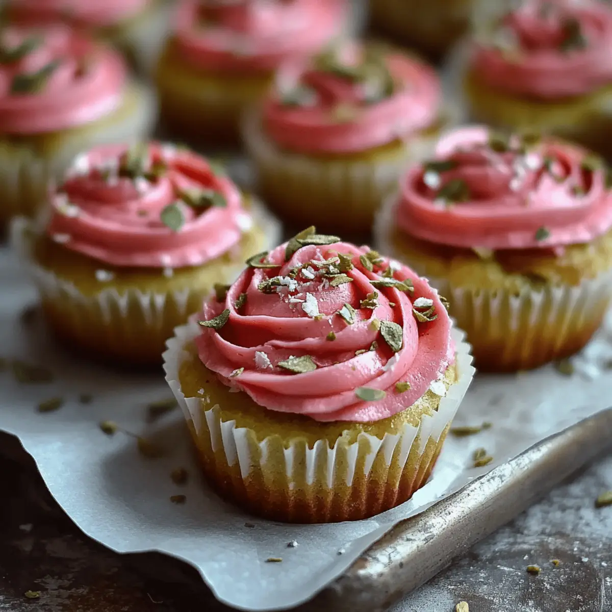 Vegan Mini Rose Cupcakes